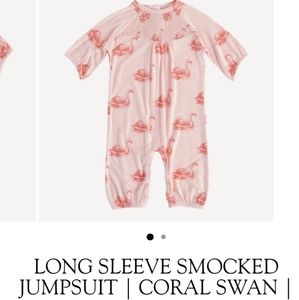 Kate quinn smocked jumpsuit swan